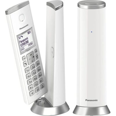 Panasonic White KX-TGK222 Cordless Phone with Call Blocker & Answering Machine Panasonic White KX-TGK222 Cordless Phone with Call Blocker & Answering Machine
