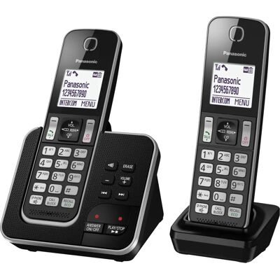 Panasonic KX-TGD622EB Twin Cordless Phone - Answering Machine & Call Blocker Panasonic KX-TGD622EB Twin Cordless Phone - Answering Machine & Call Blocker
