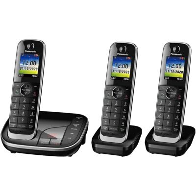 Panasonic KX-TGJ423EB Cordless Phone - Triple Handsets - Digital Telephone Panasonic KX-TGJ423EB Cordless Phone - Triple Handsets - Digital Telephone