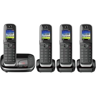 Panasonic KX-TGJ424EB Cordless Phone - Nuisance Call Blocker, Answering Machine, Quad Panasonic KX-TGJ424EB Cordless Phone - Nuisance Call Blocker, Answering Machine, Quad