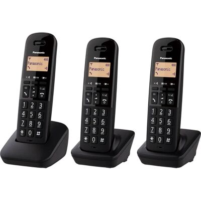 Teléfono inalámbrico Panasonic KX-TGB613 con identificador de llamadas - Negro Teléfono inalámbrico Panasonic KX-TGB613 con identificador de llamadas - Negro