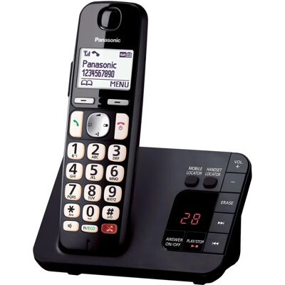 Panasonic KX-TGE820E Hearing Aid Compatible Cordless Phone - Home Phone Panasonic KX-TGE820E Hearing Aid Compatible Cordless Phone - Home Phone