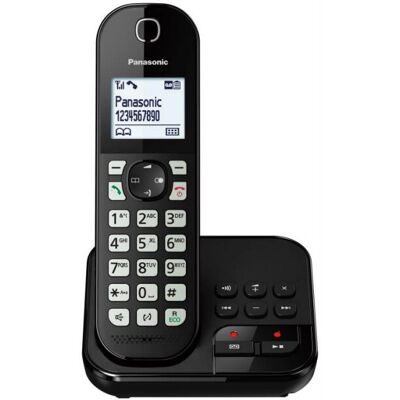 Panasonic KX-TGC460GB Schnurloses Telefon mit Anrufbeantworter schwarz Panasonic KX-TGC460GB Schnurloses Telefon mit Anrufbeantworter schwarz