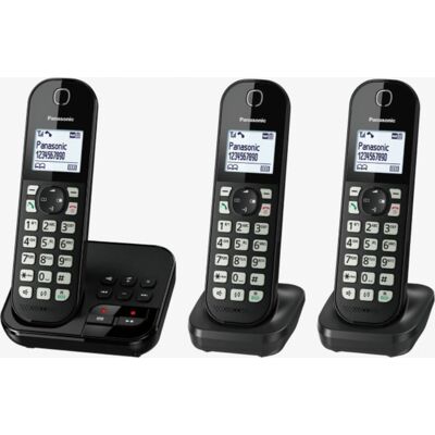Panasonic KX-TGC46 - KX-TGC463GB Trio Schwarz Panasonic KX-TGC46 - KX-TGC463GB Trio Schwarz