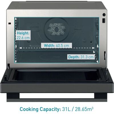Panasonic NN-CS89LBBPQ - Grey - Combination Microwave Panasonic NN-CS89LBBPQ - Grey - Combination Microwave