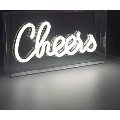 Global Gizmos Neon Light Signs - Acrylic Box - USB Powered - Light Sign Global Gizmos Neon Light Signs - Acrylic Box - USB Powered - Light Sign