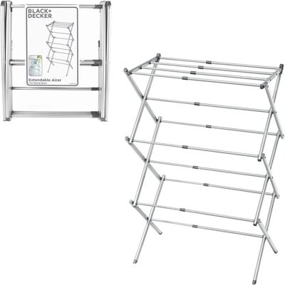 Black & Decker Extendable Compact Clothes Airer - Clothes Airer Black & Decker Extendable Compact Clothes Airer - Clothes Airer