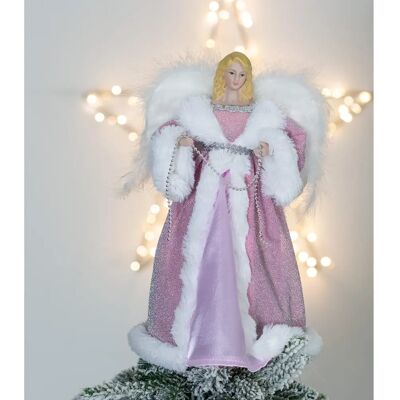 La décoration d'arbre de Noël de The Christmas Workshop - Robe rose et blanche - Publicité La décoration d'arbre de Noël de The Christmas Workshop - Robe rose et blanche - Publicité