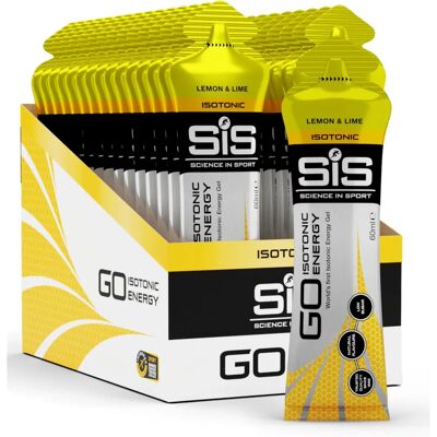Science in Sport SIS GO Gel Énergétique Isotonique - Pack de 30 - Citron Lime - Publicité Science in Sport SIS GO Gel Énergétique Isotonique - Pack de 30 - Citron Lime - Publicité