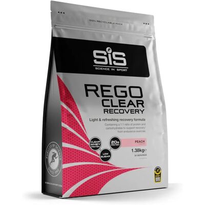 Poudre de Pêche Rego Clear SIS - Protéines, Faible en Sucre, 1,38 kg - Publicité Poudre de Pêche Rego Clear SIS - Protéines, Faible en Sucre, 1,38 kg - Publicité