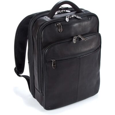 Falcon International Bags FI6705 Leather Backpack - Black Falcon International Bags FI6705 Leather Backpack - Black