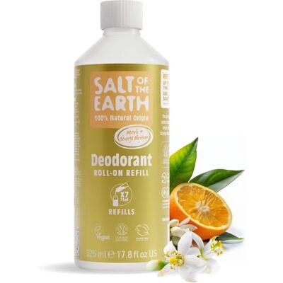 Salt Of The Earth Recharge naturel pour déodorant roll-on Neroli & Fleur d'Oranger 525 ml Salt Of The Earth Recharge naturel pour déodorant roll-on Neroli & Fleur d'Oranger 525 ml