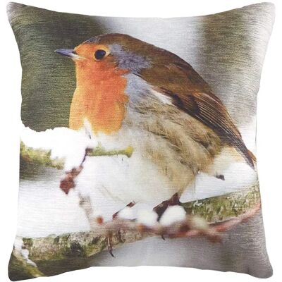 Evans Lichfield - Photo Robin Printed - Cushion Cover Evans Lichfield - Photo Robin Printed - Cushion Cover
