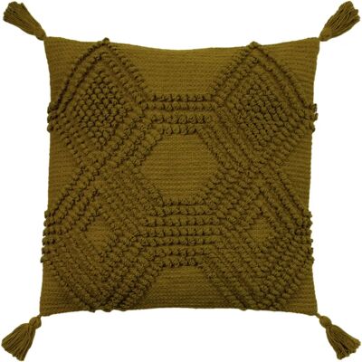 Furn Halmo Cuscino Tessuto con Frange - 45cm x 45cm Furn Halmo Cuscino Tessuto con Frange - 45cm x 45cm