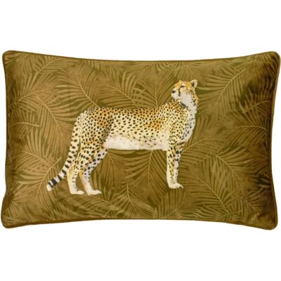 Paoletti - Cheetah Forest Velvet Cushion - Dorado Paoletti - Cheetah Forest Velvet Cushion - Dorado
