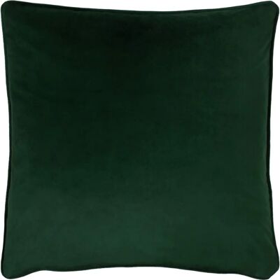 Evans Lichfield Opulence Soft Velvet Piped Feather Filled Cushion - Green - Cushion Evans Lichfield Opulence Soft Velvet Piped Feather Filled Cushion - Green - Cushion