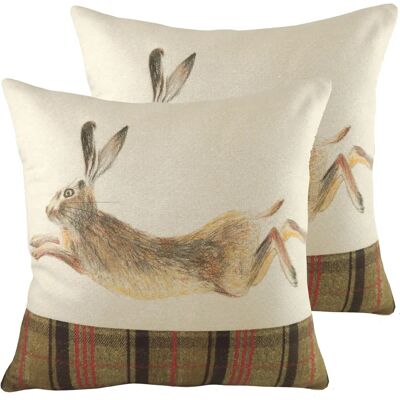 Evans Lichfield - Hunter Leaping Hare - Cushion Evans Lichfield - Hunter Leaping Hare - Cushion