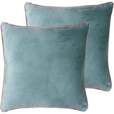 Cuscini Meridian di Paoletti - Doppio pack - Verde - 55x55 cm Cuscini Meridian di Paoletti - Doppio pack - Verde - 55x55 cm
