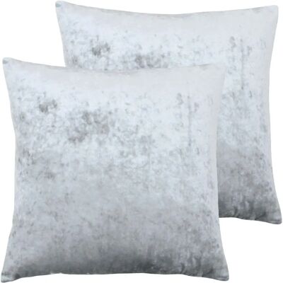 Paoletti - Verona Cushions - Silver - Twin Pack - Cushions Paoletti - Verona Cushions - Silver - Twin Pack - Cushions