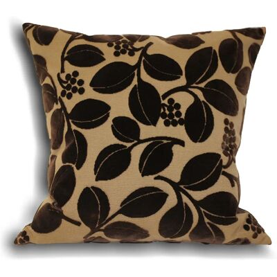 Paoletti - Cherries Floral Feather Cushion - Chocolate Paoletti - Cherries Floral Feather Cushion - Chocolate