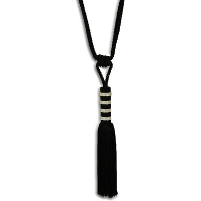 Paoletti Bellini Cinta de cortina negra - Tieback - Estilo moderno Paoletti Bellini Cinta de cortina negra - Tieback - Estilo moderno