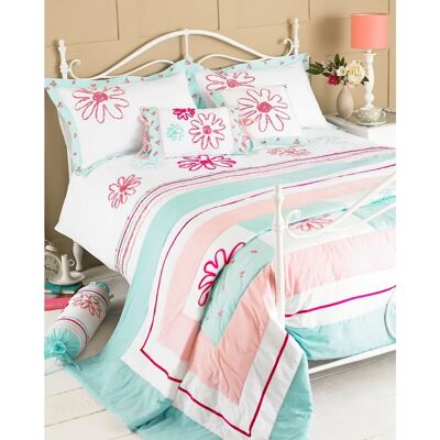 Riva Home Harriet Copriletto - Cotone Blu - Dimensioni 240x260 cm Riva Home Harriet Copriletto - Cotone Blu - Dimensioni 240x260 cm