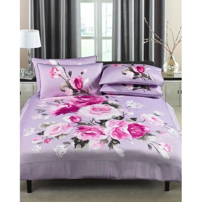 Paoletti Windsor Sking Duvet Set Heather - Purple Cotton - Size Super King Paoletti Windsor Sking Duvet Set Heather - Purple Cotton - Size Super King