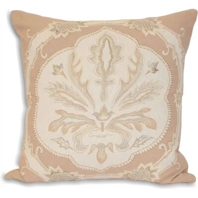 Fodera per cuscino ricamata Paoletti Margaux - Cotone taupe - Taglia unica Fodera per cuscino ricamata Paoletti Margaux - Cotone taupe - Taglia unica