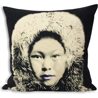 Poduszka Eskimo 55cm - Czarnobiała bawełna Poduszka Eskimo 55cm - Czarnobiała bawełna