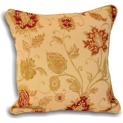 Fodera cuscino in jacquard floreale Zurich di Paoletti - Champagne - Taglia unica Fodera cuscino in jacquard floreale Zurich di Paoletti - Champagne - Taglia unica