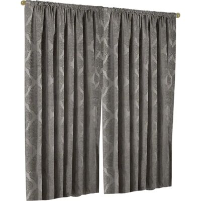Cortinas Jacquard Winchester Mocha - 168x183cm Cortinas Jacquard Winchester Mocha - 168x183cm