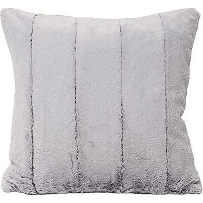 Paoletti Empress Faux Fur 55cm x 55cm Filled Cushion Grey - Cushion Paoletti Empress Faux Fur 55cm x 55cm Filled Cushion Grey - Cushion