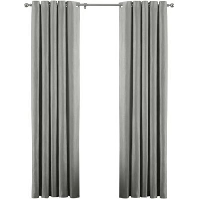 Paoletti Atlantic Twill Woven Eyelet Curtains - Grey Paoletti Atlantic Twill Woven Eyelet Curtains - Grey