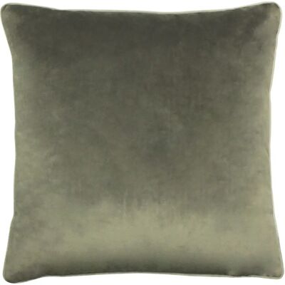 Paoletti Meridian Piped Velvet Cushion Cover - Grey - One Size - Cushion Cover Paoletti Meridian Piped Velvet Cushion Cover - Grey - One Size - Cushion Cover