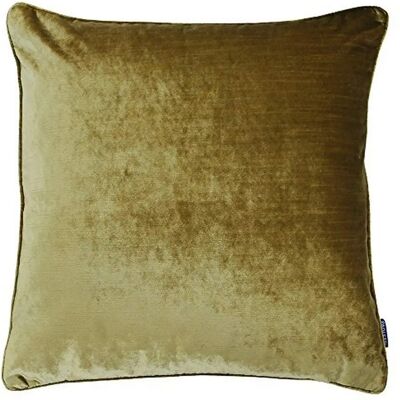 Paoletti Luxe Velvet Piped Cushion gold - 55x55cm - Cushion Paoletti Luxe Velvet Piped Cushion gold - 55x55cm - Cushion