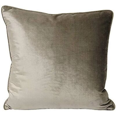 Paoletti Luxe Terciopelo Paspelado Cojín Gris 55cm x 55cm - Cojín Paoletti Luxe Terciopelo Paspelado Cojín Gris 55cm x 55cm - Cojín