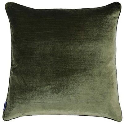 Cuscino in velluto di lusso oliva Paoletti - 55x55 - Cuscino Cuscino in velluto di lusso oliva Paoletti - 55x55 - Cuscino