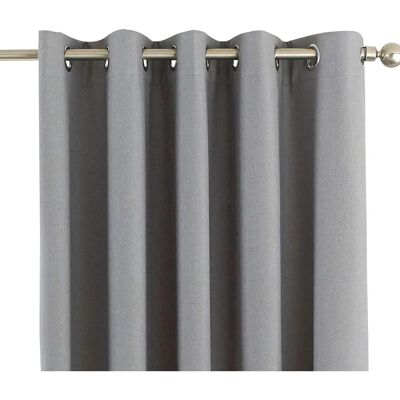 Riva Home Eclipse Silver Blackout Curtains - 117x183cm Riva Home Eclipse Silver Blackout Curtains - 117x183cm