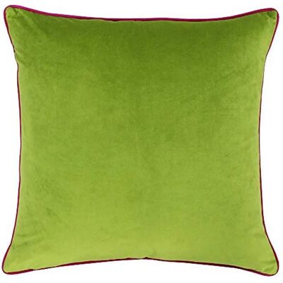Cuscino in velluto morbido con piping - 55x55cm - Verde Cuscino in velluto morbido con piping - 55x55cm - Verde