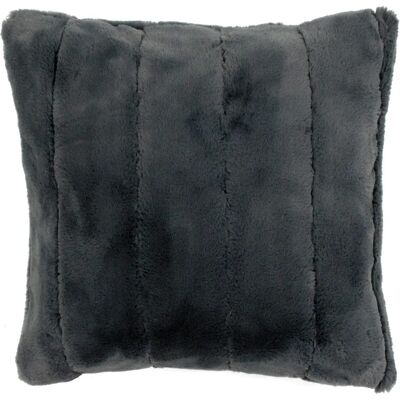 Poduszka z faux futra 55x55 cm - Antracyt Poduszka z faux futra 55x55 cm - Antracyt