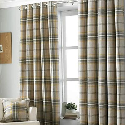 Paoletti Aviemore Wzór w kratę z fałszywą wełną - Zasłony Paoletti Aviemore Wzór w kratę z fałszywą wełną - Zasłony