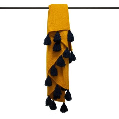 Furn Romily Gyllene Tofsad Täcke - Täck Furn Romily Gyllene Tofsad Täcke - Täck