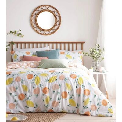 Furn Pommie Duvet Cover Set Multi - King - White - Bedding Set Furn Pommie Duvet Cover Set Multi - King - White - Bedding Set