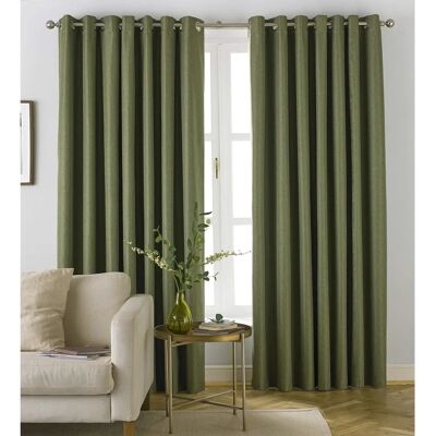 Zasłony zaciemniające Moon od Riva Home w khaki - Energooszczędne - 229x183 cm Zasłony zaciemniające Moon od Riva Home w khaki - Energooszczędne - 229x183 cm