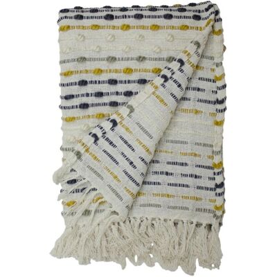Furn Dhadit Ochre Orange Cotton Throw - Throw Furn Dhadit Ochre Orange Cotton Throw - Throw