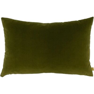 Furn Contra Olive Velvet Cushion - 40x60cm - Soft & Stylish Furn Contra Olive Velvet Cushion - 40x60cm - Soft & Stylish