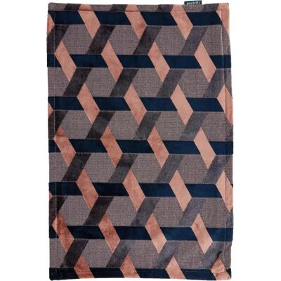 Paoletti Delano geometrisch fluwelen sierkussenhoes - Roze - 40x60cm Paoletti Delano geometrisch fluwelen sierkussenhoes - Roze - 40x60cm