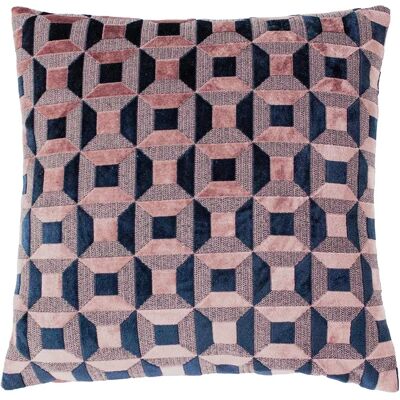 Paoletti Empire 3d geometriskt sammet jacquard kuddfodral - Rosa - One Size Paoletti Empire 3d geometriskt sammet jacquard kuddfodral - Rosa - One Size