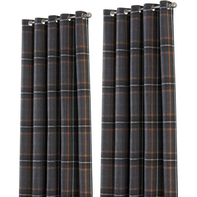 Paoletti Aviemore Tartan Faux Wool Eyelet Curtains - Dark Red Paoletti Aviemore Tartan Faux Wool Eyelet Curtains - Dark Red