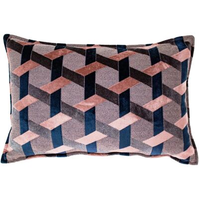 Paoletti Delano 3D Luxe Velvet Jacquard Cushion - Rectangular Paoletti Delano 3D Luxe Velvet Jacquard Cushion - Rectangular